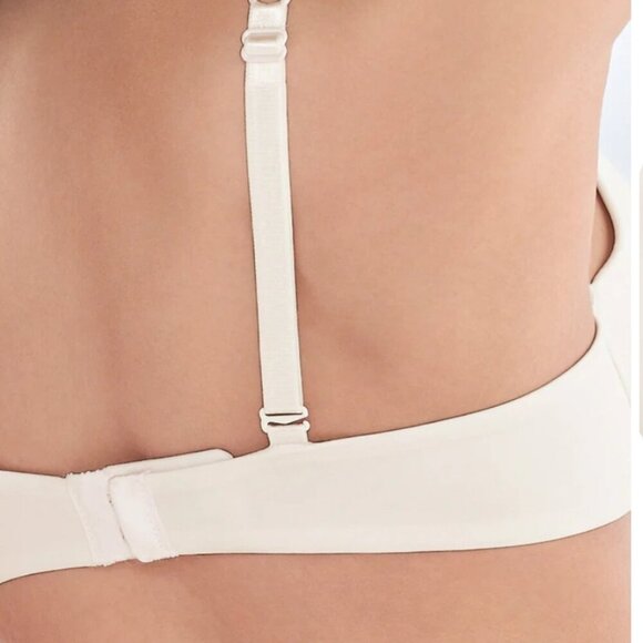 Pearl Full Coverage ivory bra gold charm 38DDD - Picture 2 of 4